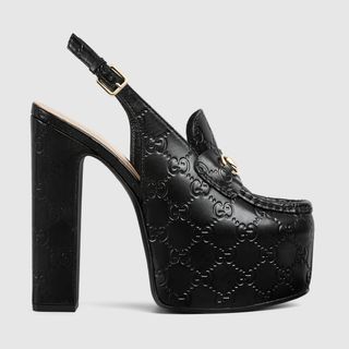 Gucci, Horsebit Platform Loafer Slingbacks