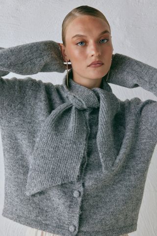 Sable Knit Cardigan Grey