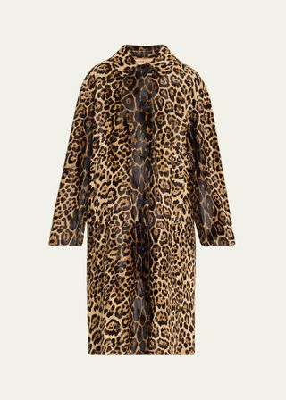 Michael Kors, Oversized Jaguar-Print Coat