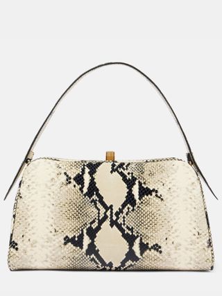 Cate Snake-Effect Leather Shoulder Bag