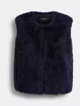 Fluffy Shearling Vest