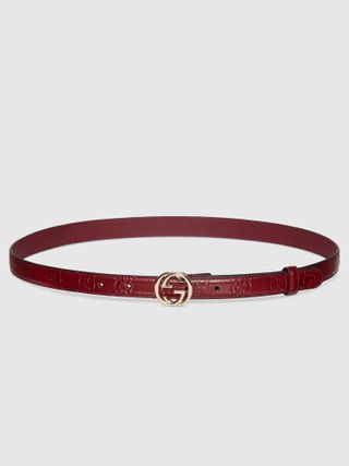 Gucci, Belt with Interlocking G buckle