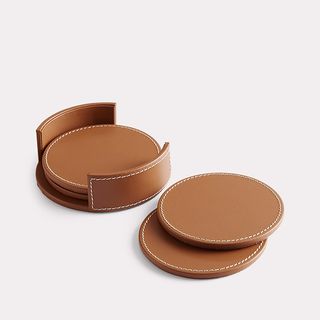 ralph lauren, Wyatt Leather Coaster Set