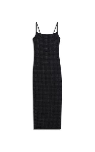 kennethcole, Silver Stud Heat Set Slip Maxi Dress