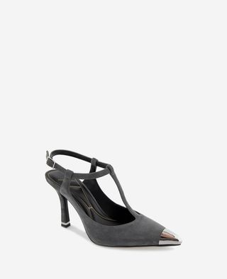 Romi T-Strap Suede Pump