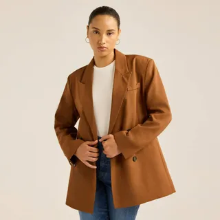 Scoop, Scoop Women's Ultimate Crepe Slouchy Double Breasted Blazer, Sizes Xs-Xxl