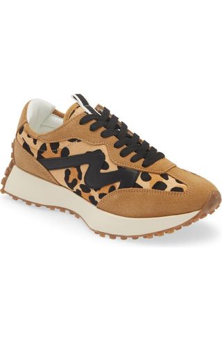 Campo-L Leopard Print Genuine Calf Hair Sneaker