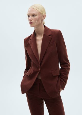 Velvet Suit Blazer - Women | Mango United Kingdom