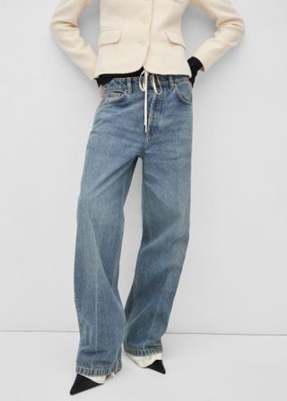 Low Waist Wideleg Jeans - Women | Mango Usa