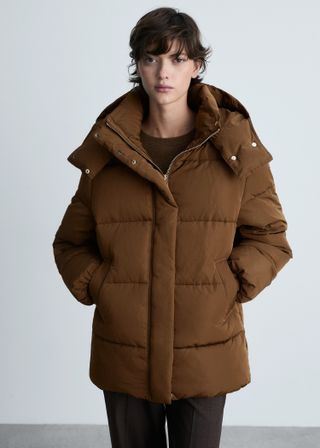 Hood Quilted Coat - Women | Mango Usa