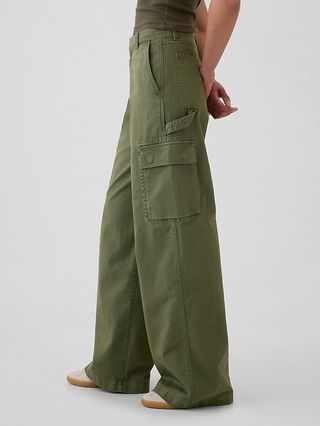 Low Rise Cargo Baggy Khakis