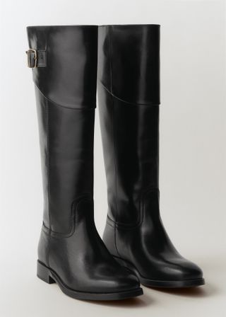 Buckles Leather Boots - Women | Mango United Kingdom