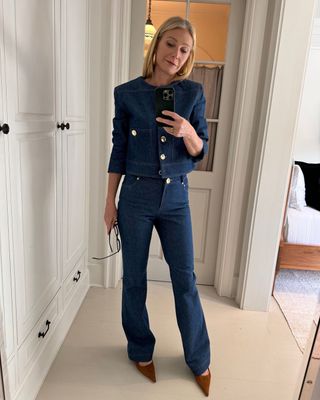 Gwyneth Paltrow styles jeans