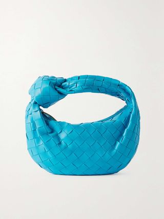 Jodie Mini Knotted Intrecciato Leather Tote