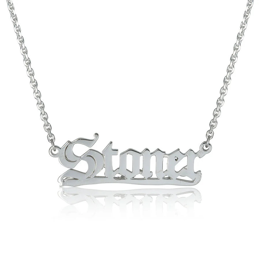 Housing Works Cannabis Co x Cartography NYC—Stoner Nameplate Necklace