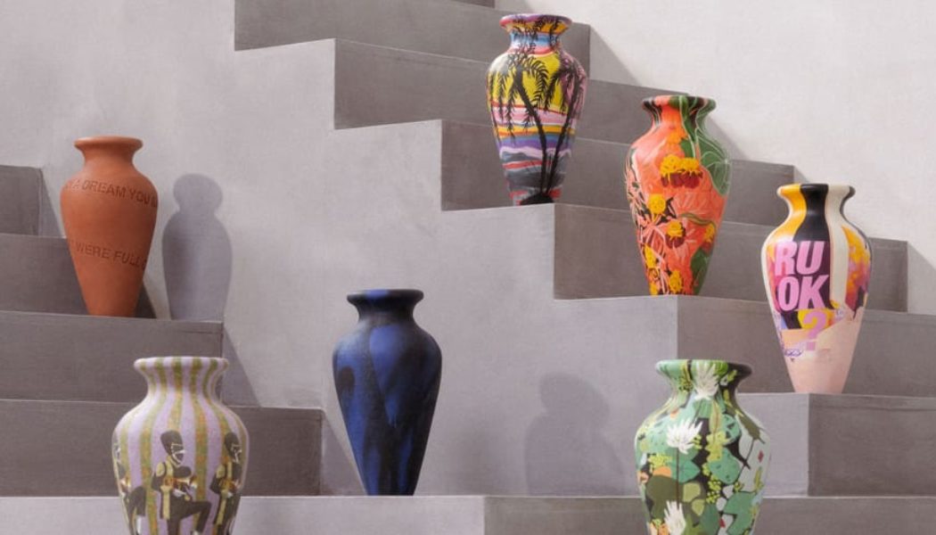 Classical Meets Contemporary in Hand-Painted Artist Amphorae Collection