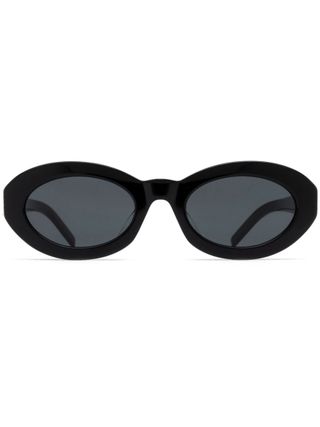 Monogram-Hinge Oval-Frame Sunglasses