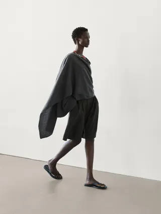 Massimo Dutti cashmere cape