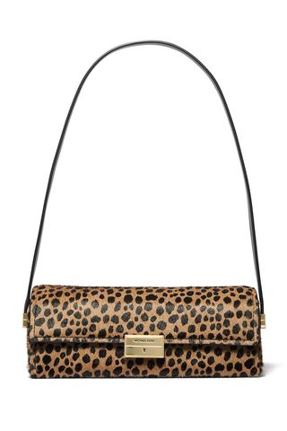 Michael Kors Ludlow Small Cheetah Print Calf Hair Convertible Pochette