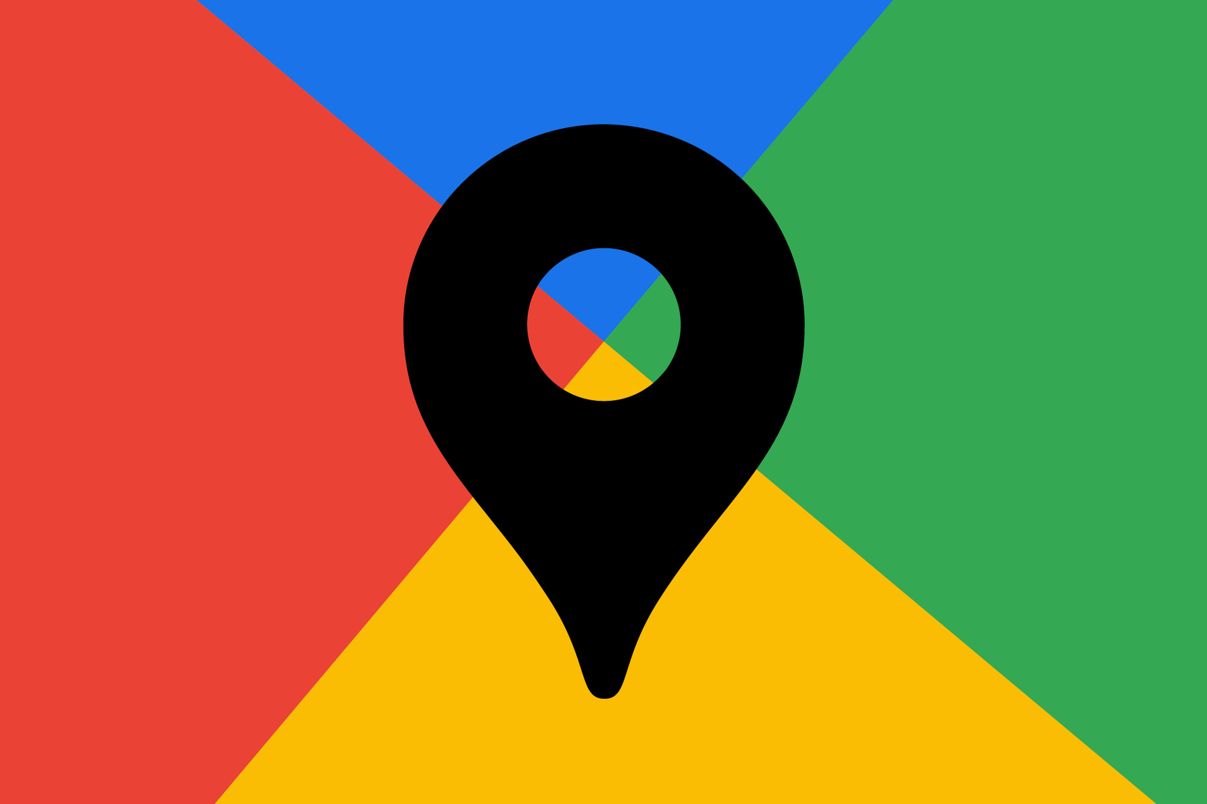 Vector illustration of the Google Maps logo.