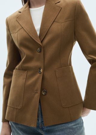 Lyocell Jacket With Pockets - Women | Mango Usa