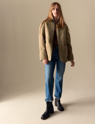 Faux Shearling Textured Jacket