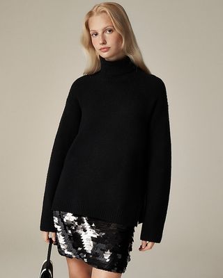 Turtleneck Sweater in Supersoft Yarn