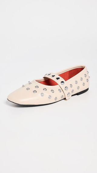 Stella Mccartney Ryder Semi Shine Alt Mat Flats