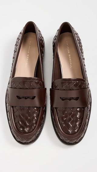 Loeffler Randall Rachel Woven Leather Loafers