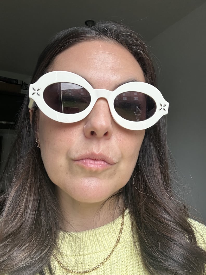 Lauren Ezekiel wearing Alaia sunglasses from ebay