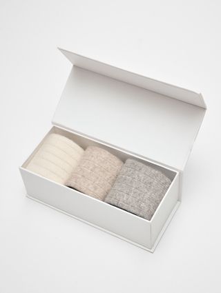 White+Warren, cashmere ribbed sock pack