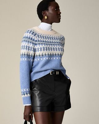 Cashmere Diamond Fair Isle Sweater