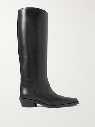 Bronco Leather Knee Boots