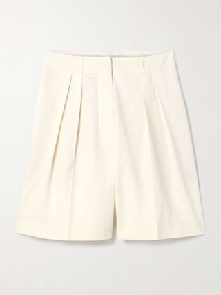 Pleated Woven Shorts