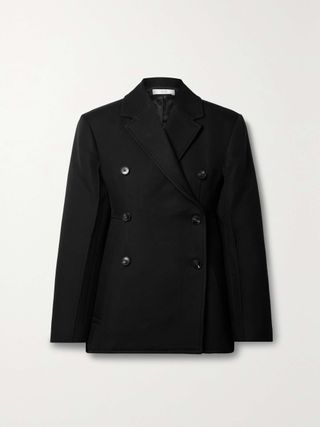 Double-Breasted Cotton-Twill Jacket