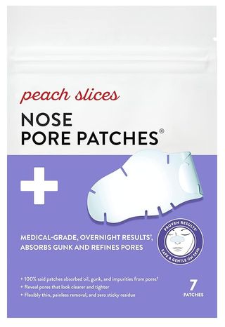 Peach Slices | Nose Pore Patches | Medical-Grade Hydrocolloid | Targets Pores & Pimples | Absorbs Oil Overnight | Vegan | Cruelty-Free | Facial Skin Care Products | 7 Ct