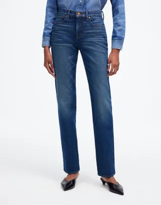 Madewell, The '90s Straight Mid-Rise Jean in Osada Wash