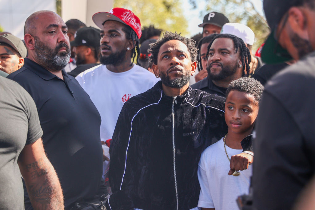 Kendrick Lamar music video shoot for "Not Like Us"