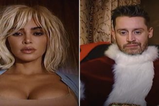 Kim Kardashian unveils "Santa Baby" cover with disturbing video with Macaulay Culkin