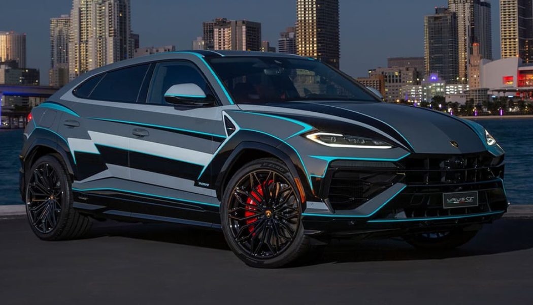 Lamborghini Unveils Miami-Inspired Urus SE During Miami Art Week 2024