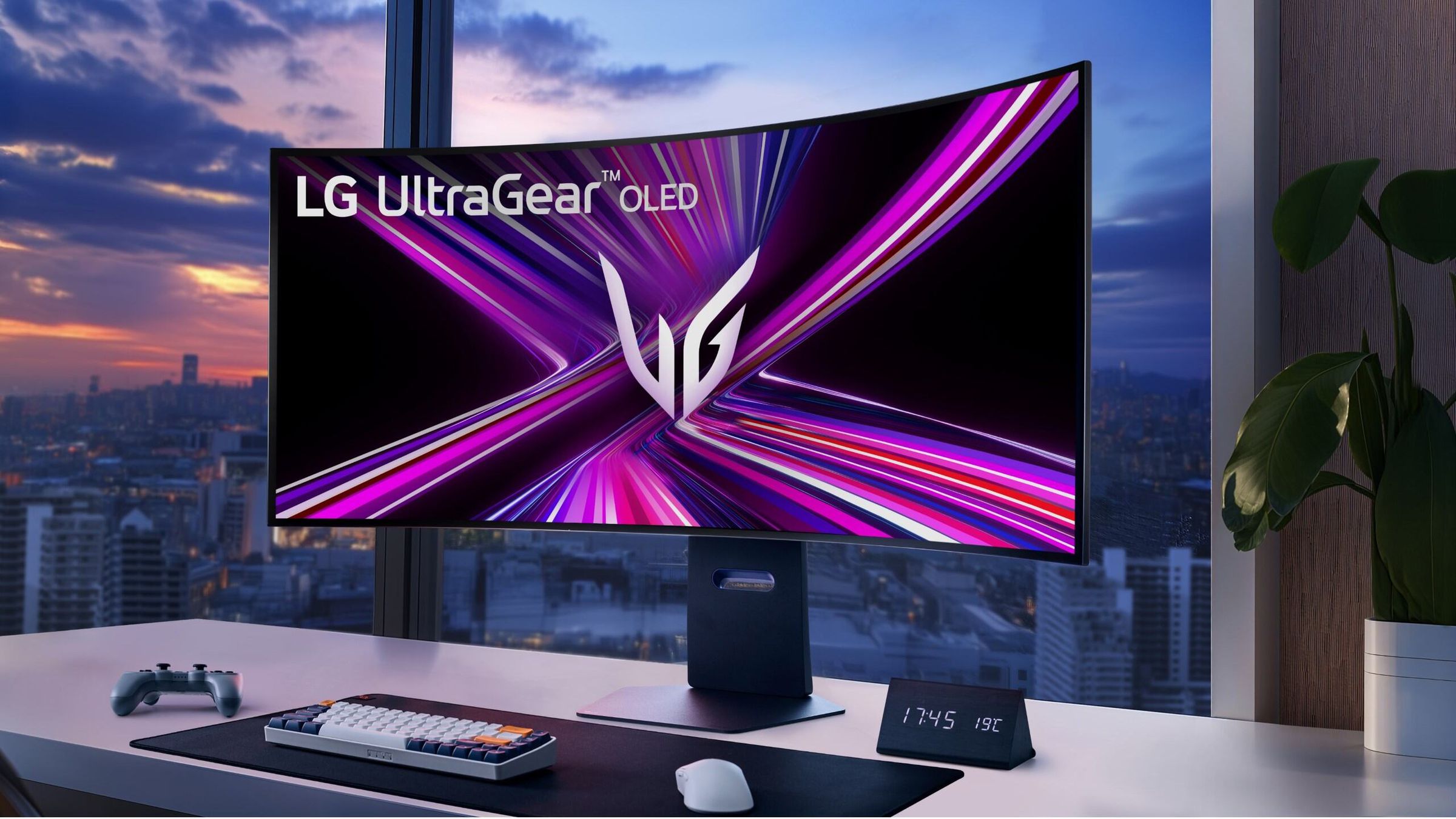 A marketing image of one of LG’s GX9 gaming monitors.