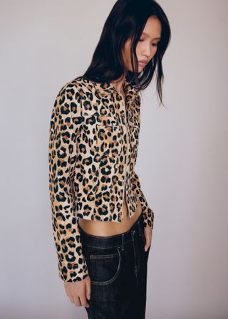 Leopard Double Zipper Jacket