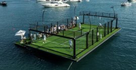 Miami Unveil’s First-Ever Floating Padel Court of Its Kind