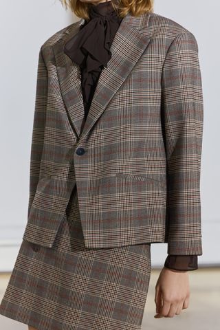 Checkered Blazer Zw Collection