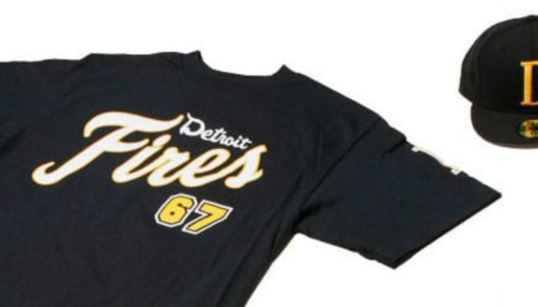 Poet & Thieves Detriot Fires Tee & New Era Fitted