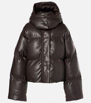 Altermat Faux Leather Puffer Jacket