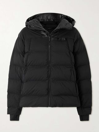 Challenger Hooded Quilted Grosgrain-Trimmed Shell and Recycled-Ripstop Jacket