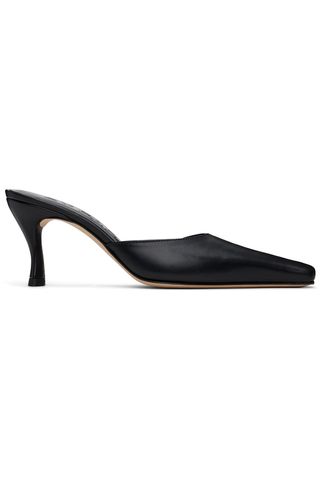 By Far Black Selene Mules