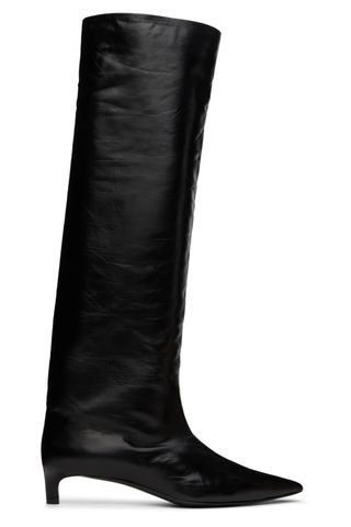 Jil Sander Black High Tall Boots