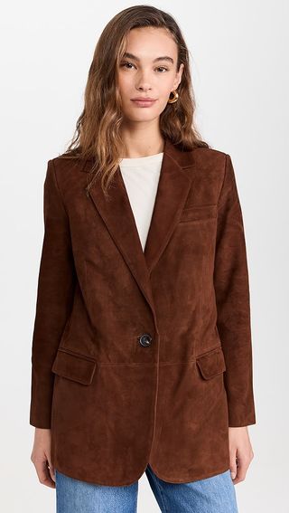 Madewell the Kline Blazer Suede